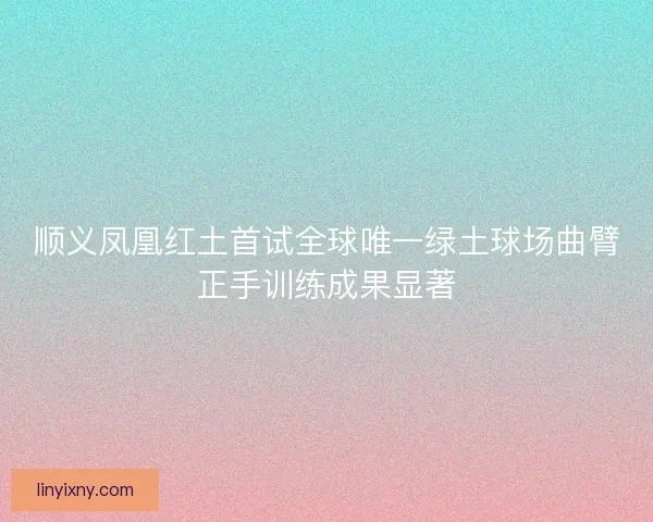 顺义凤凰红土首试全球唯一绿土球场曲臂正手训练成果显著 顺义凤凰红土首试全球唯一绿土球场曲臂正手训练成果显著